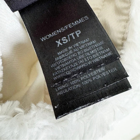 The North Face Reversible Mossbud Insulated Puffer Vest Beige Cream Size XS - Picture 9 of 14